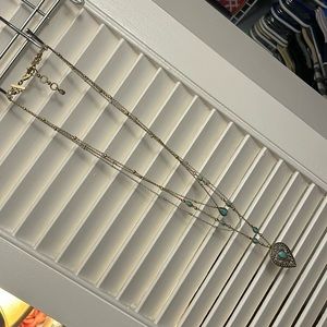 Lucky Brand Detachable 3 strand Necklace Set